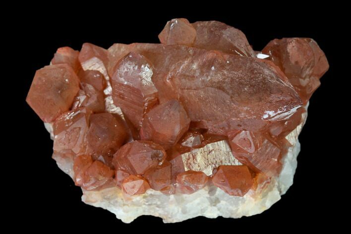 Natural, Red Quartz Crystal Cluster - Morocco #135674
